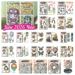 Metal Die Mold 2026 New Enjoy the Ride Postage Stamps Wax Seal Cutting Dies Scrapbooking Album Embossing DIY Cut Craft Supplies