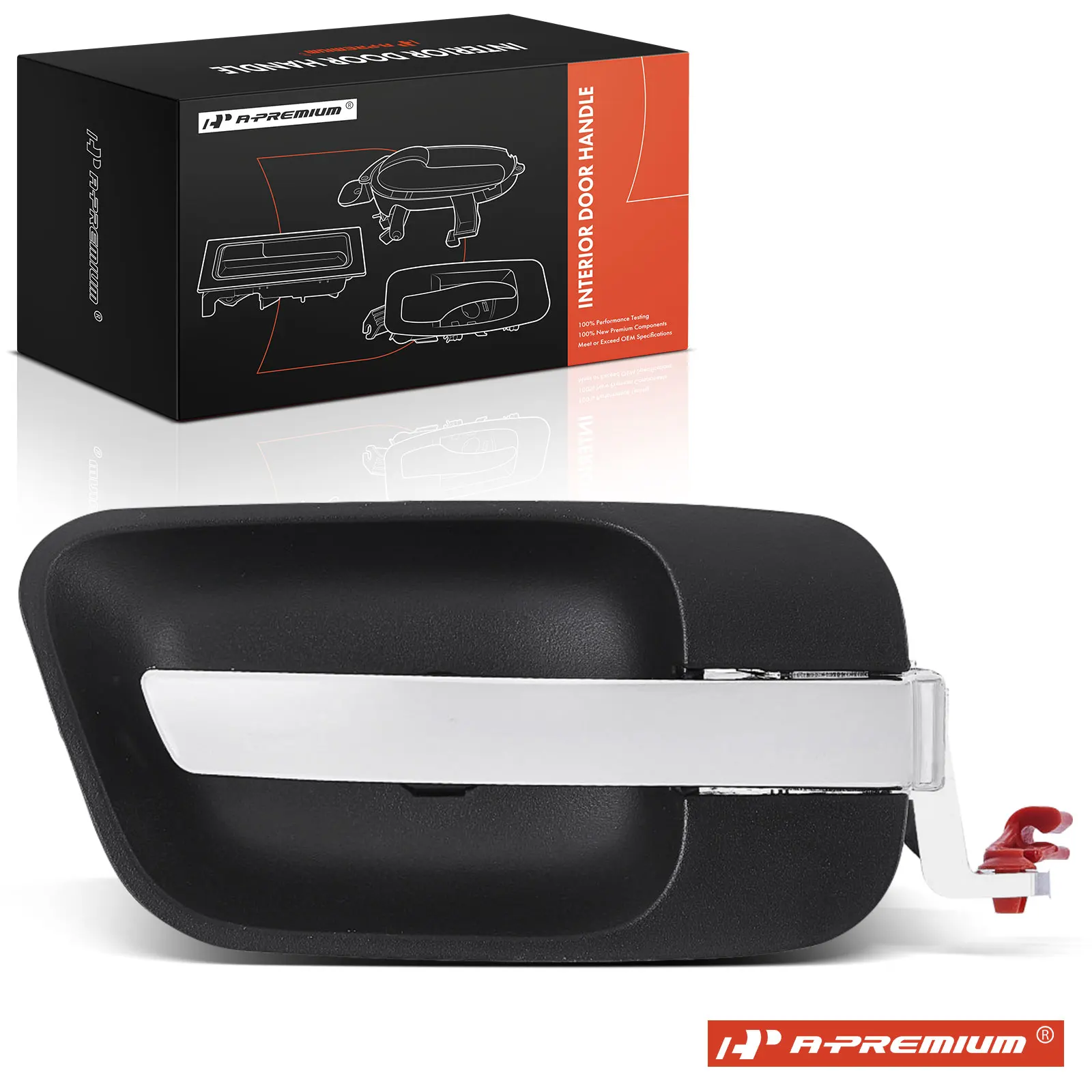 A-Premium Front or Rear Passenger Side Metal Interior Door Handle Silver for Chrysler 300 2005-2007