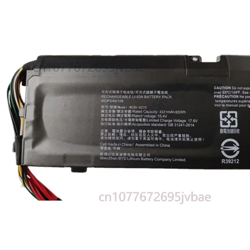 RC30-0270 Battery For Razer Blade 15 Base Stealth RZ09 02705E75 02705W75 02705E76 03006E92 03009E97 03009E76 03009N76 R3U1 R341