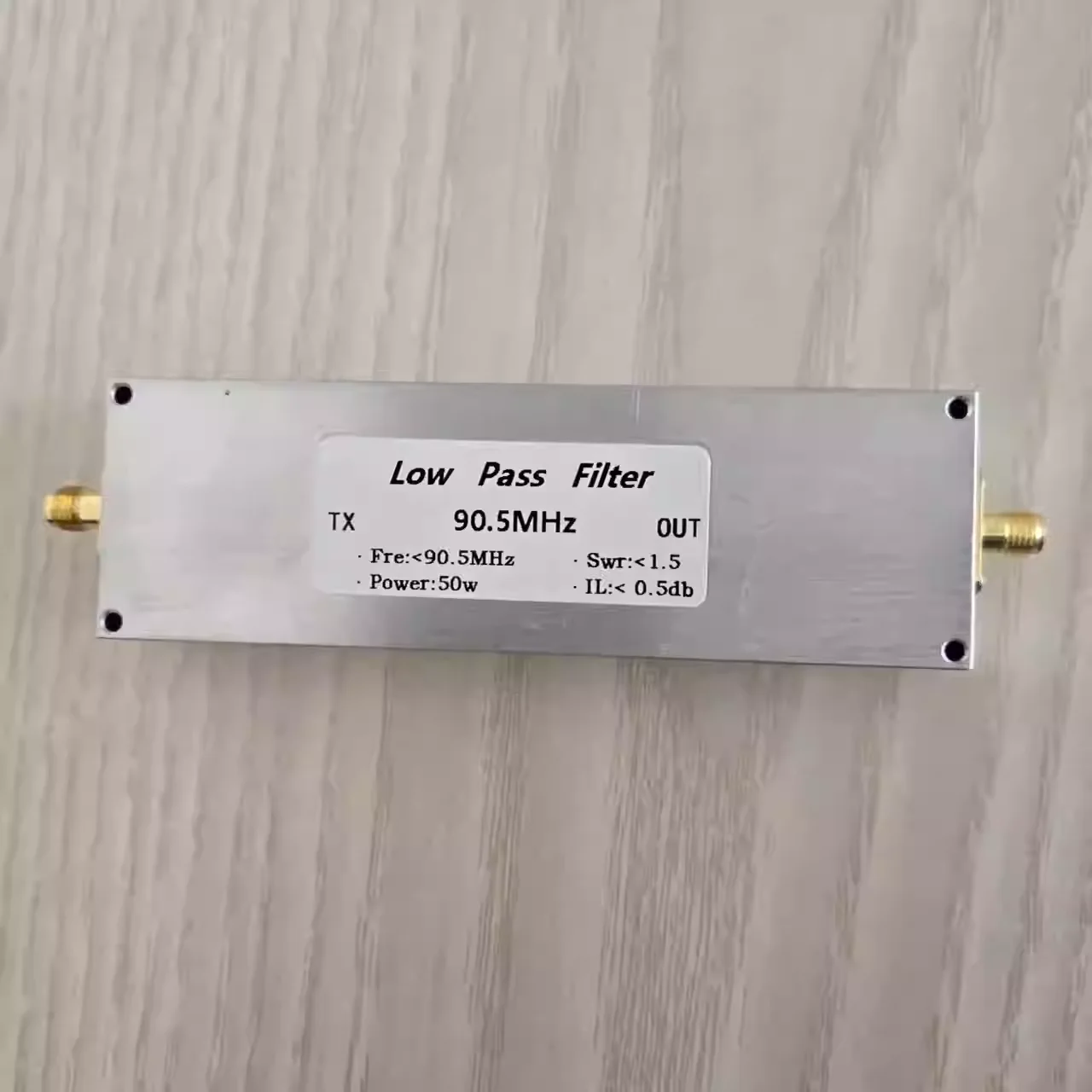 LPF-90.5M-50WSMA low-pass filter Filter out harmonics clutter wave