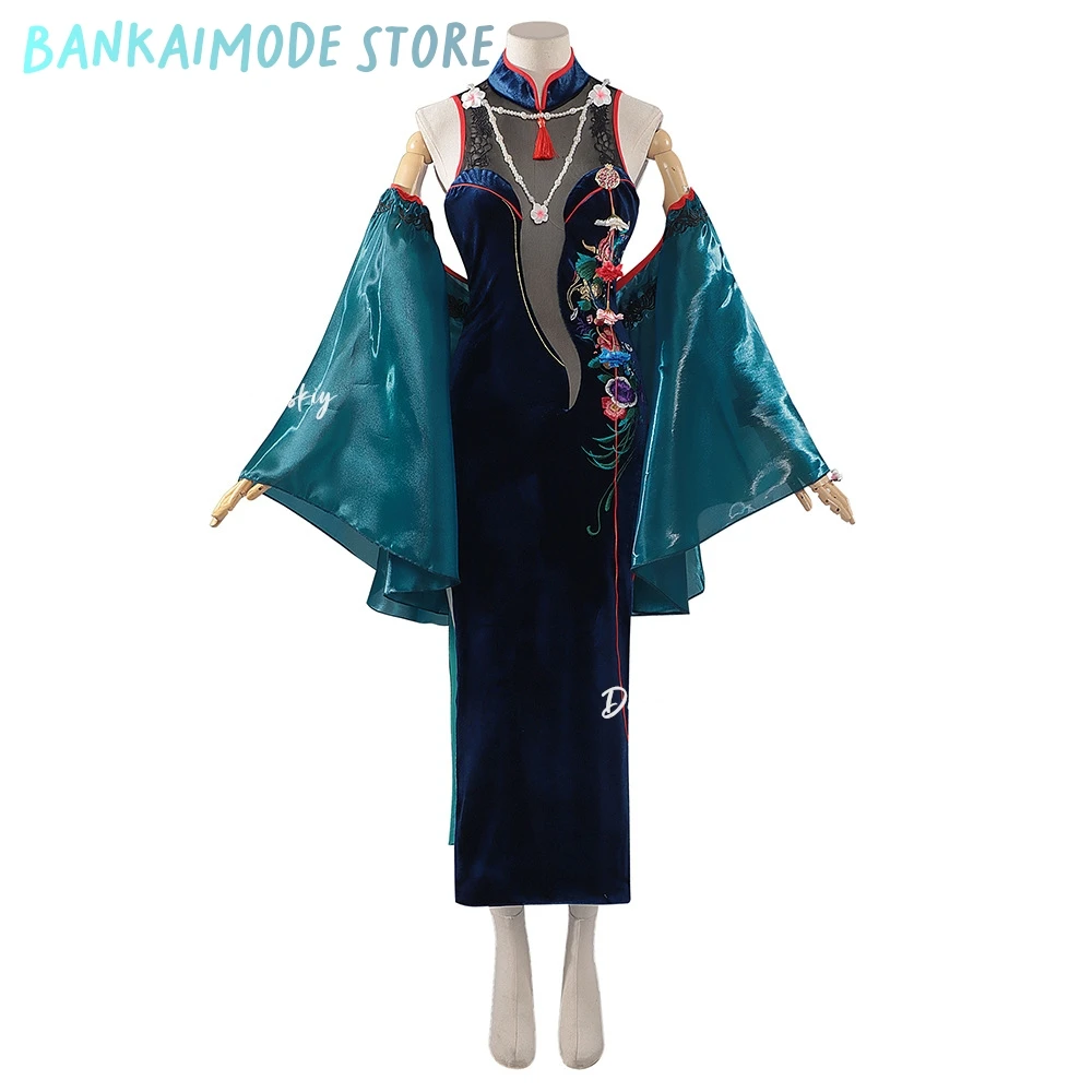 เกม Path To Nowhere Cabernet เครื่องแต่งกายสไตล์จีน Cheongsam ชุด Retro ชุด Cabernet บทบาทเล่นวิกผมรองเท้าชุด 3xl