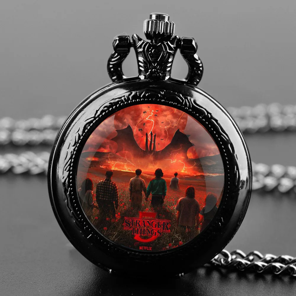 Classic Teleplay Vintage Quartz Pocket Chain Watch Necklace Watches For Men Kids Birthday Unique Gifts Mens Pocket Watches