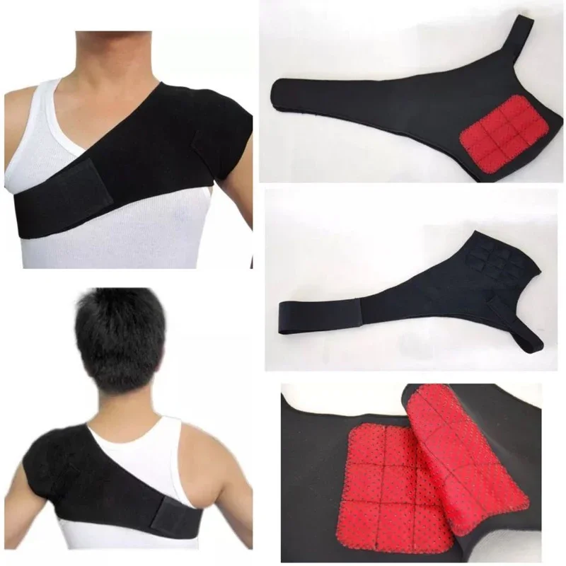 Tourmaline Left&Right Shoulderpads Posture Corrector Release Pain Brace Joint Pain Magnetic Shoulder Support