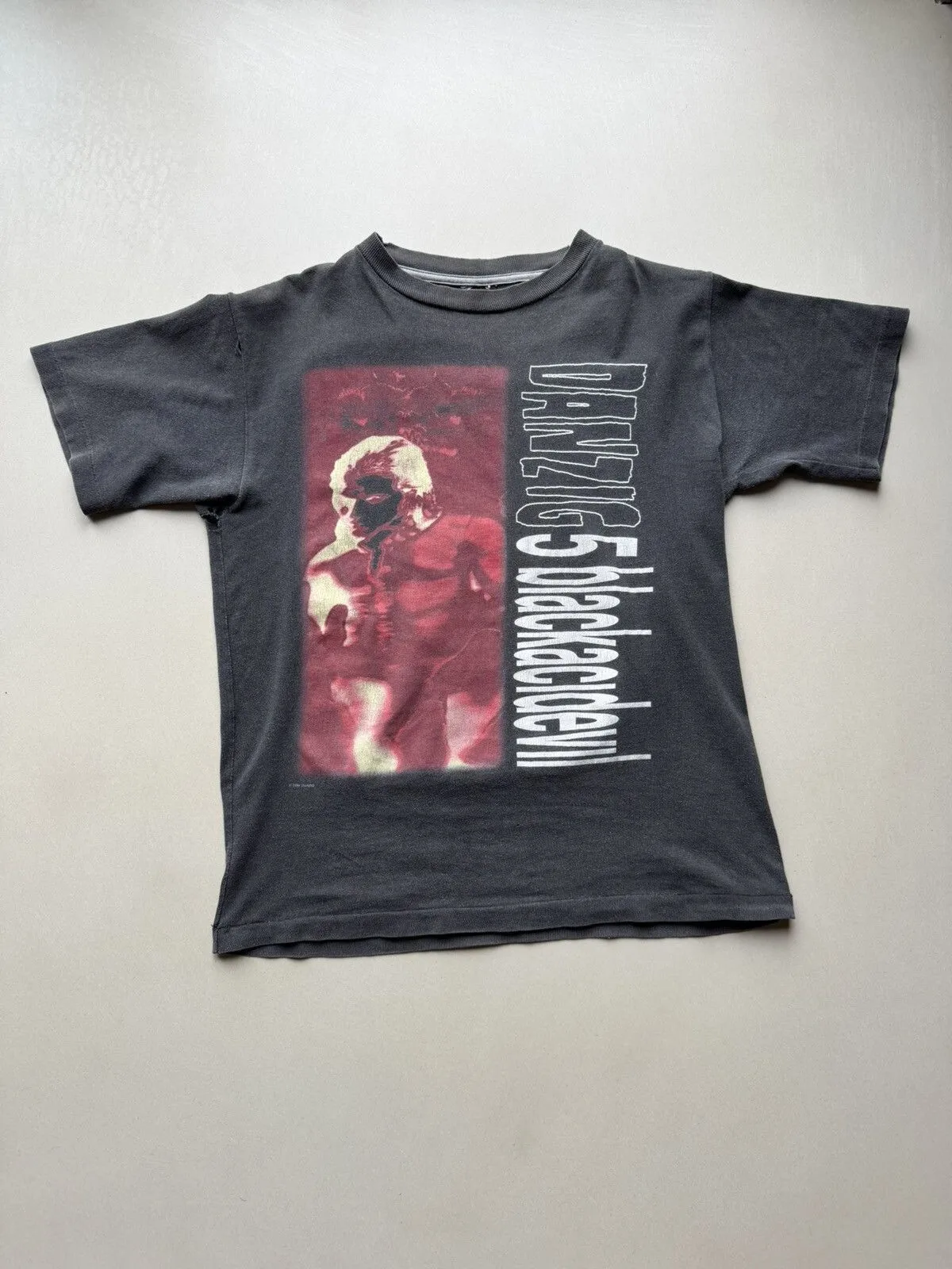 1996 Vintage Danzig 5 Blackacidevil Band T Shirt
