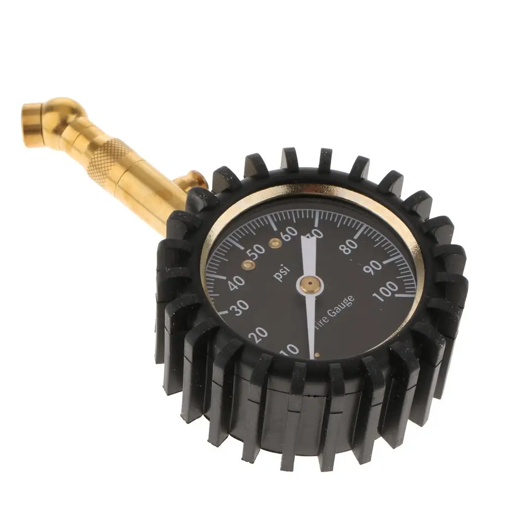 

Металлический механический манометр для шин 0 100 фунтов на квадратный дюйм для автомобильных шин для грузовых автомобилей