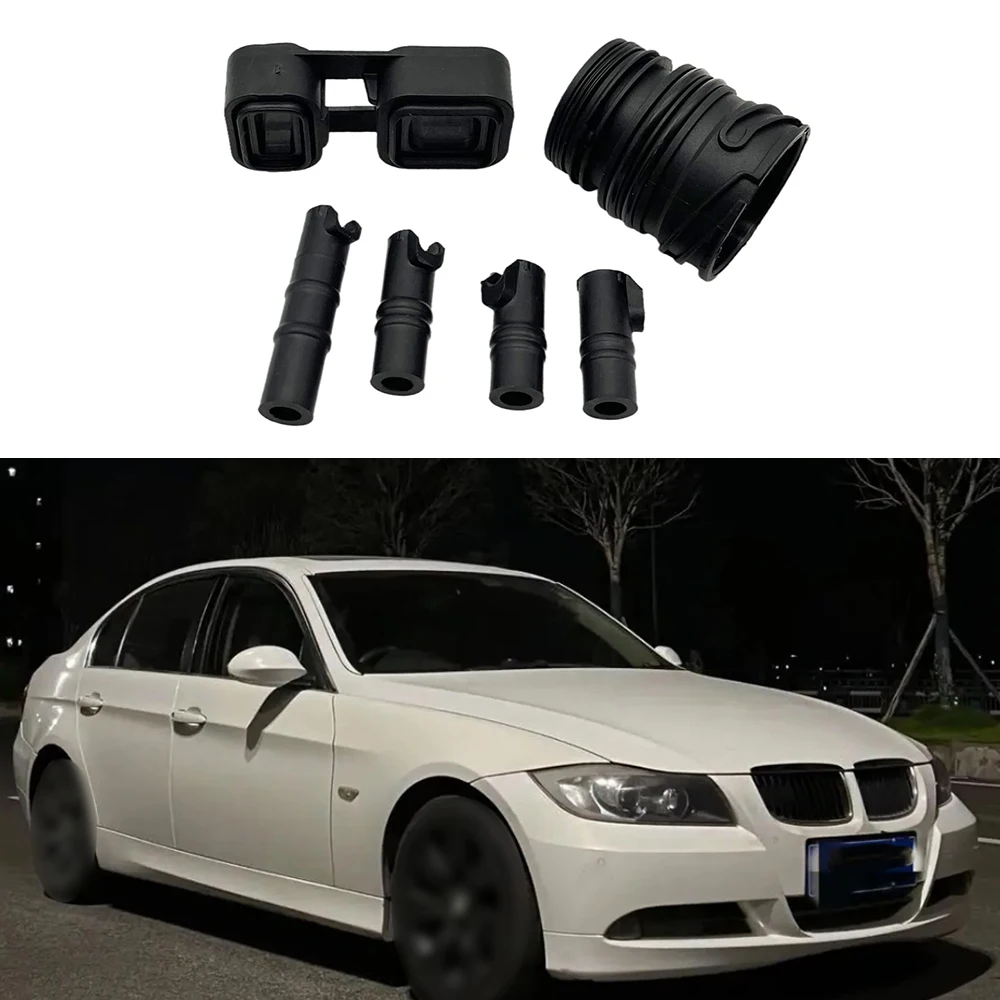 

6Pcs Seal Valve Body For BMW 24347588759 24347588725 24107536339 24107536340 24107536341 ABS Premium Material Black Car Valve