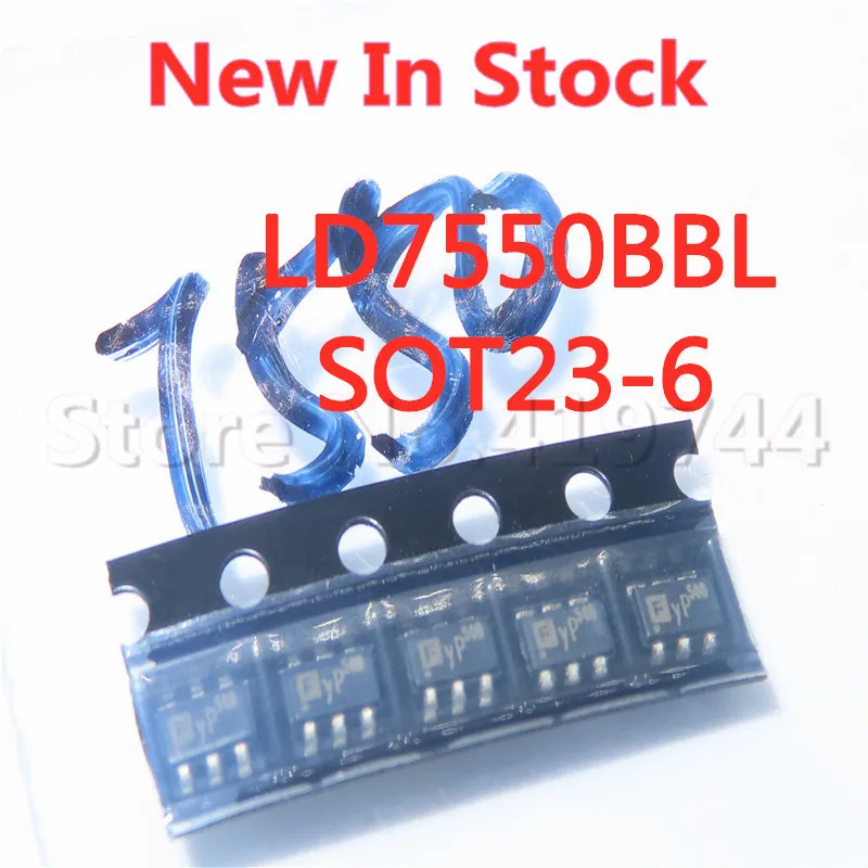 5PCS/LOT Quality 100%  LD7550BBL  LD7550B LD7550 SOT23-6 (silk screen 50B 50R) power chip In Stock New Original