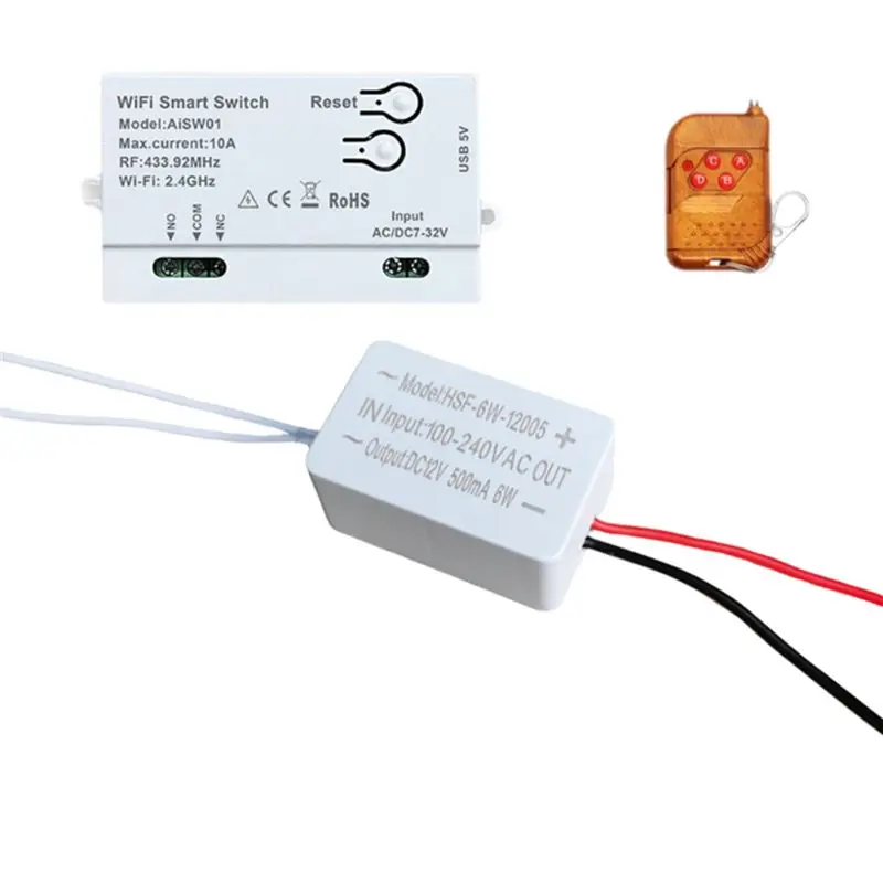 

[AAAE 2026] For Smartlife Home, Wifi Remote Switch 7-32V, DIY Timer And 433Mhz Converter, Home Automation Module