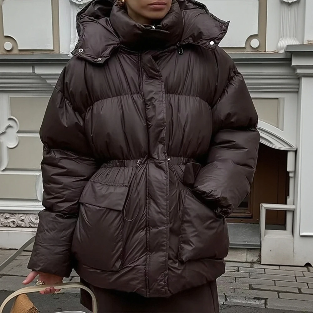 

Casual Long Sleeve Cotton-Padded Jacket Straight Sleeve Style Comfortable Women's Top Fashion Trend No Decoration