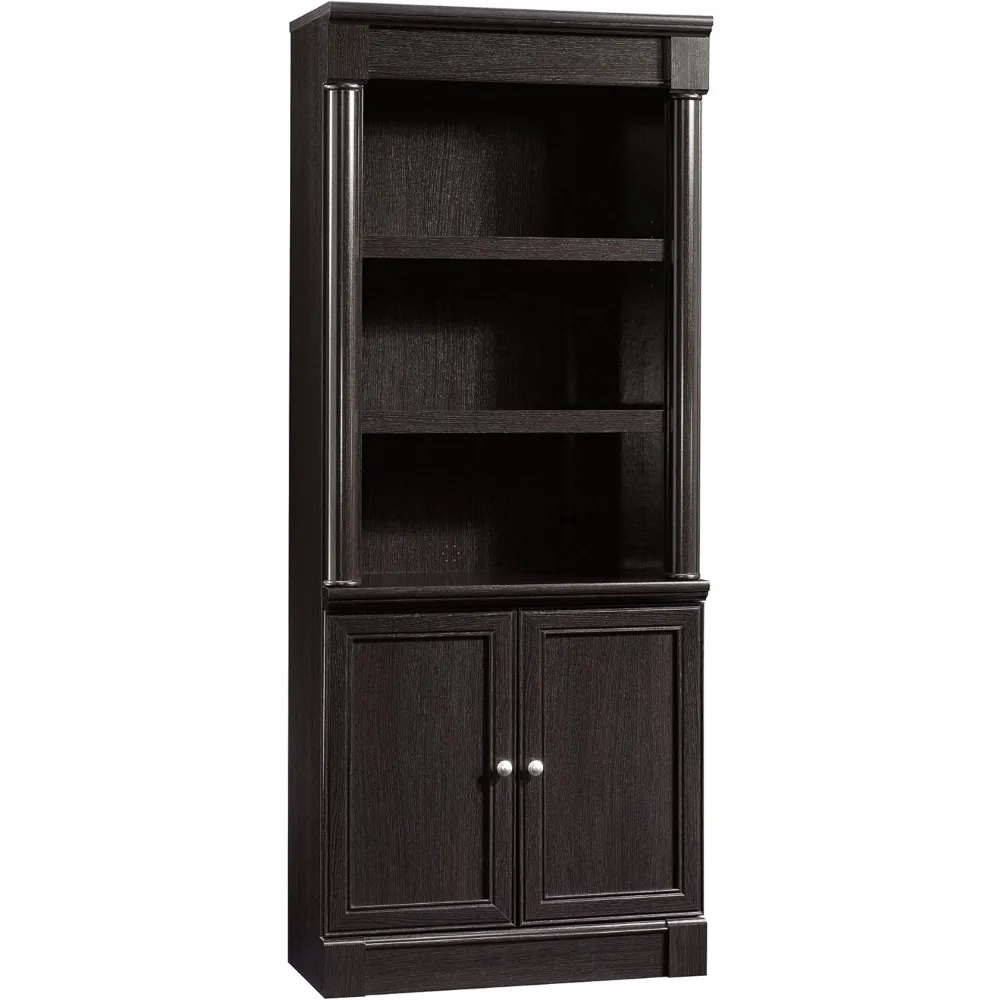 

Sauder Palladia Library with Doors/Book Shelf, L: 29.37" x W: 13.90" x H: 71.85", Wind Oak finish