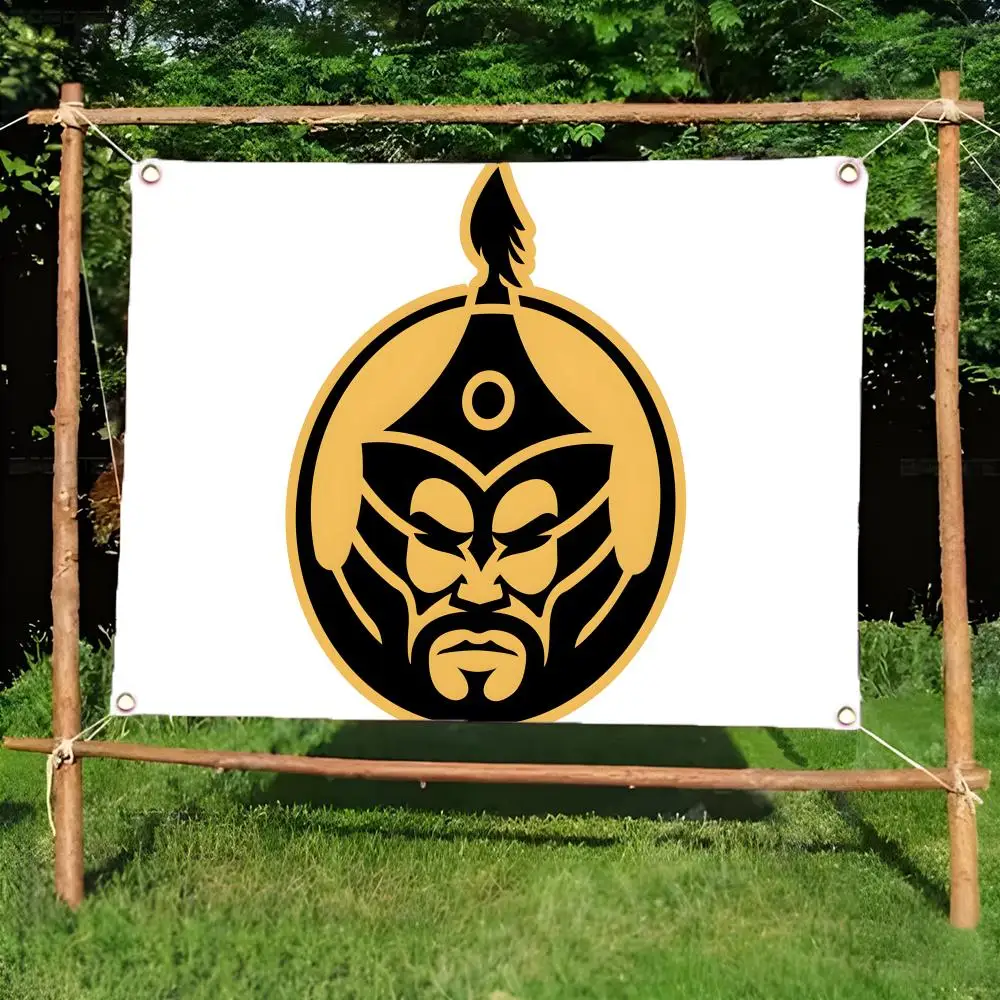 The MongolZ Flags Borderless four-ring ornament indoor outdoor decoration effortless to hang