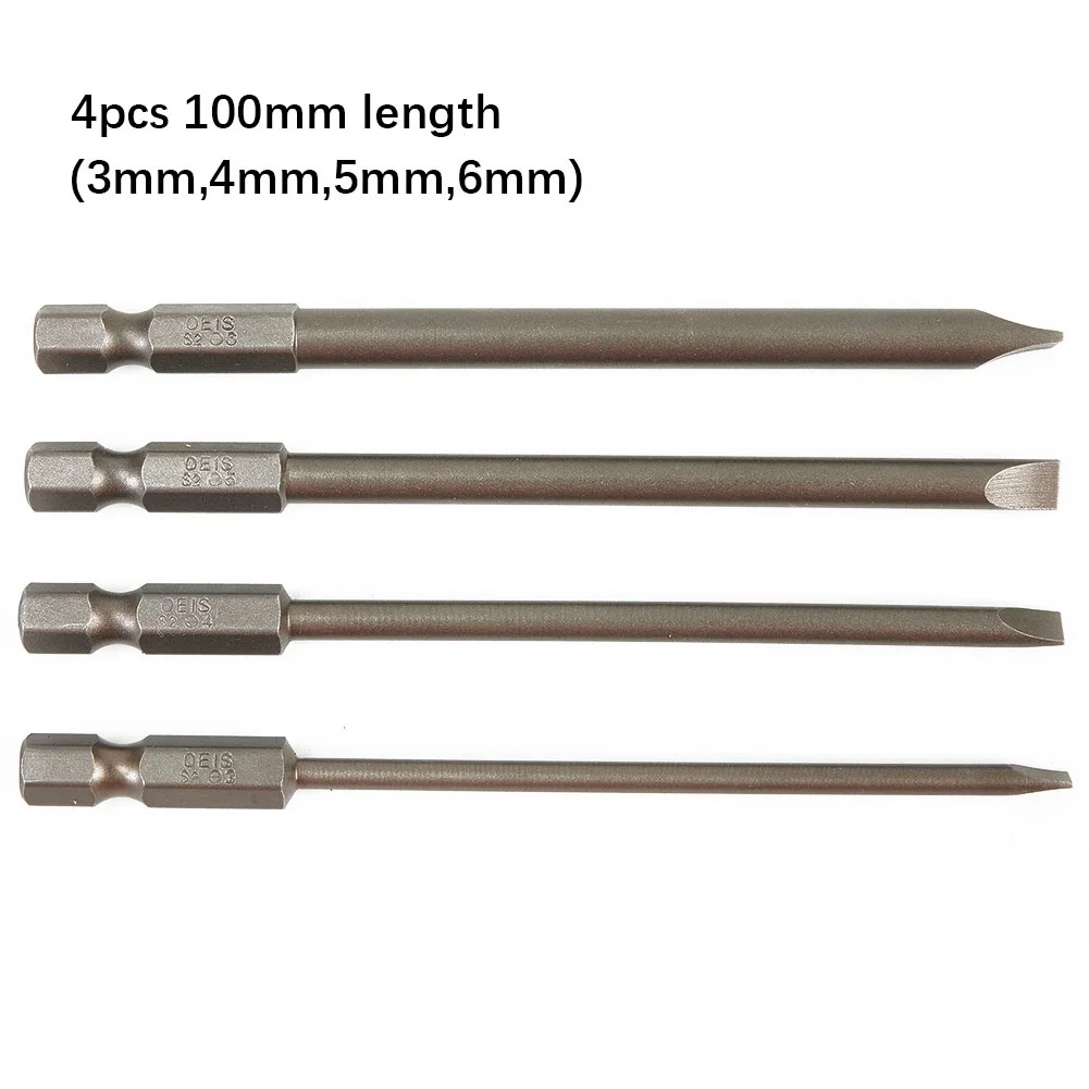 Hot New Nice Portable Pratical 2021 High Quality Screwdrivers Bits Slotted Workshop Equipment 100mm 3mm-6mm Flat