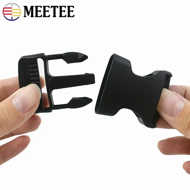 5/10/20Pcs Black Release Buckles Webbing Strap Plastic Buckle Belt Clip Clasp Backpack Adjuster Side Decorative Button Crafts