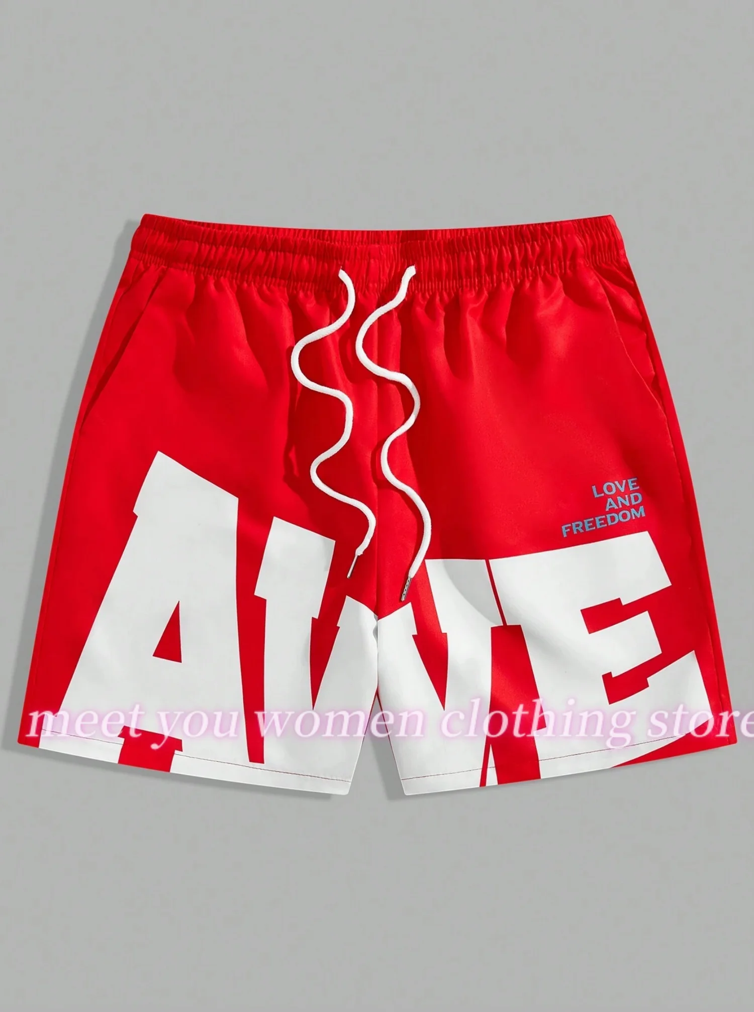 2025 Women American letters Print streetwear Short Pants  Shorts lady Seaside Casual Shorts Women Clothing