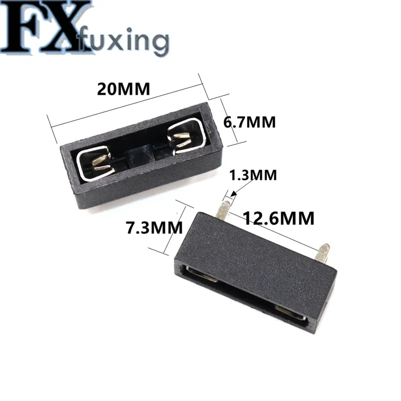 5pcs PCB Panel Mount Insurance Blocks Safety Terminals Medium Mini Micro Universal Car Fuse Holder 4pin Plastic Clip Fuse seat