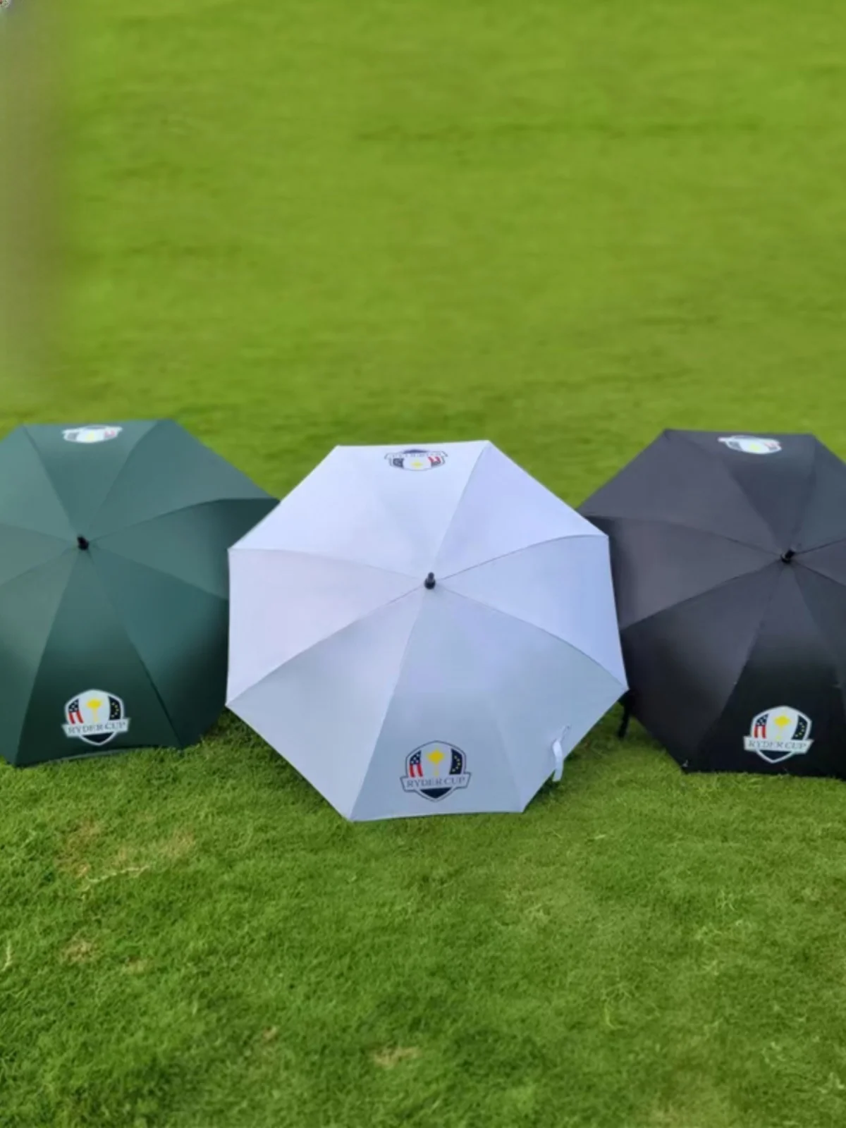 مظلة جولف أوتوماتيكية من W لبطولة العالم للجولف، مظلة مطر مطلية بالفضة للجولف، حماية من الأشعة فوق البنفسجية، واقي من الشمس...