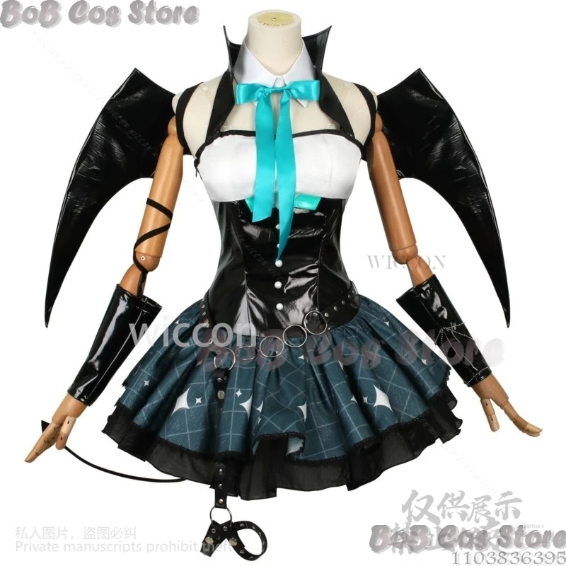Game Project Sekai Cosplay Mikuuu Anime Suit Little Raccoons Kawaii Dress Girl Lolita Demon Wing Tail Comic Con Cos Customized