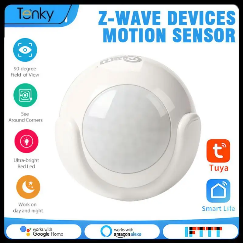 Detector With Battery Automation Wireless Notifications Sensitivity Motion Detection For Z-wave Alarm System 3in1 Alarm Siren