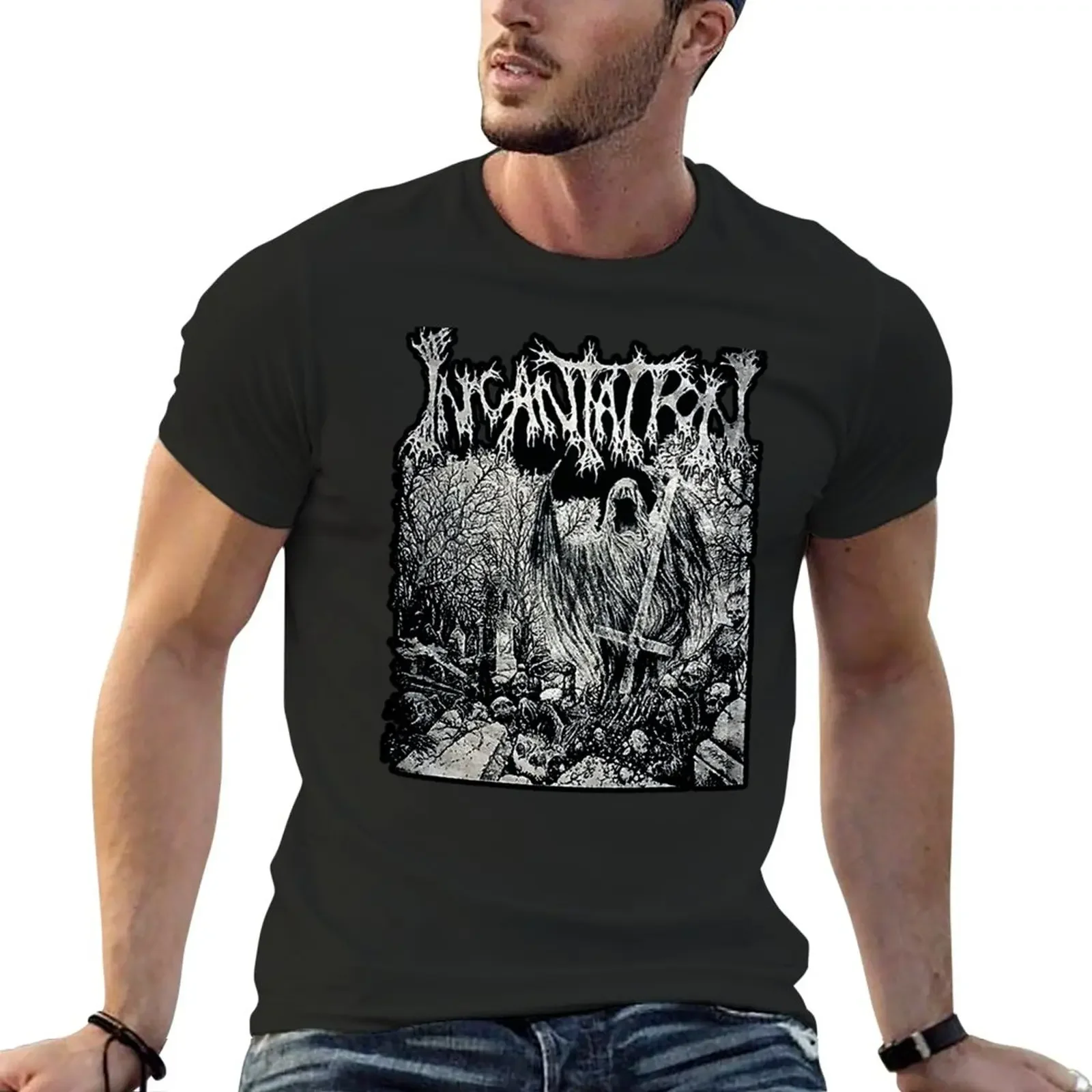 Blood Incantation Art T-Shirt vintage clothes T-shirt for a boy graphic t shirt blank t shirts T-shirt men