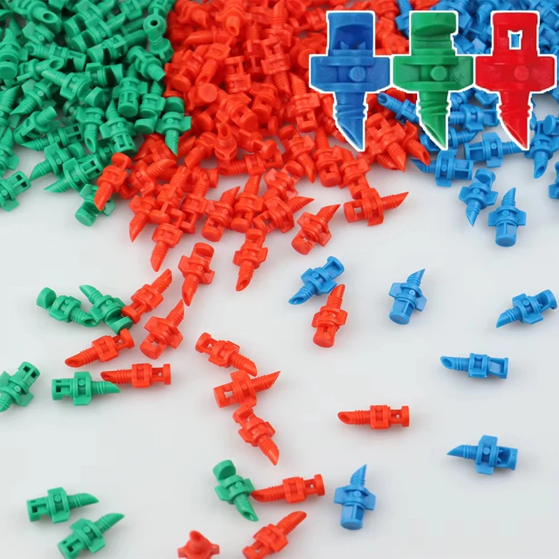 50 Pcs Micro Garden Lawn Water Spray Misting Nozzle Sprinkler Irrigation 180° 360° Angle Simple Refraction Sprinkler Nozzle