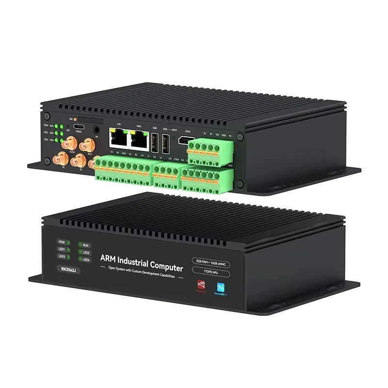 

Linux for Fanless Industrial AI Mini PC with Dual LAN 2GB Memory USB Optical Drive 16GB ROM Stock for Edge Computing AU/US Plug