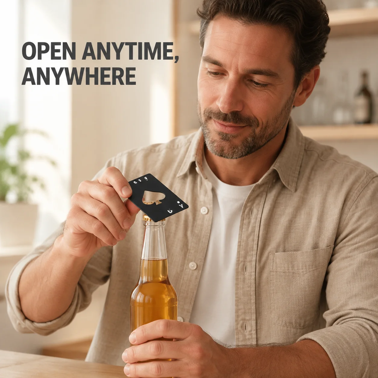 Stainless Steel Spades A Winemaker Bottle Opener Playing Cards Bottle Opener Credit Card Beer Bottle Opener