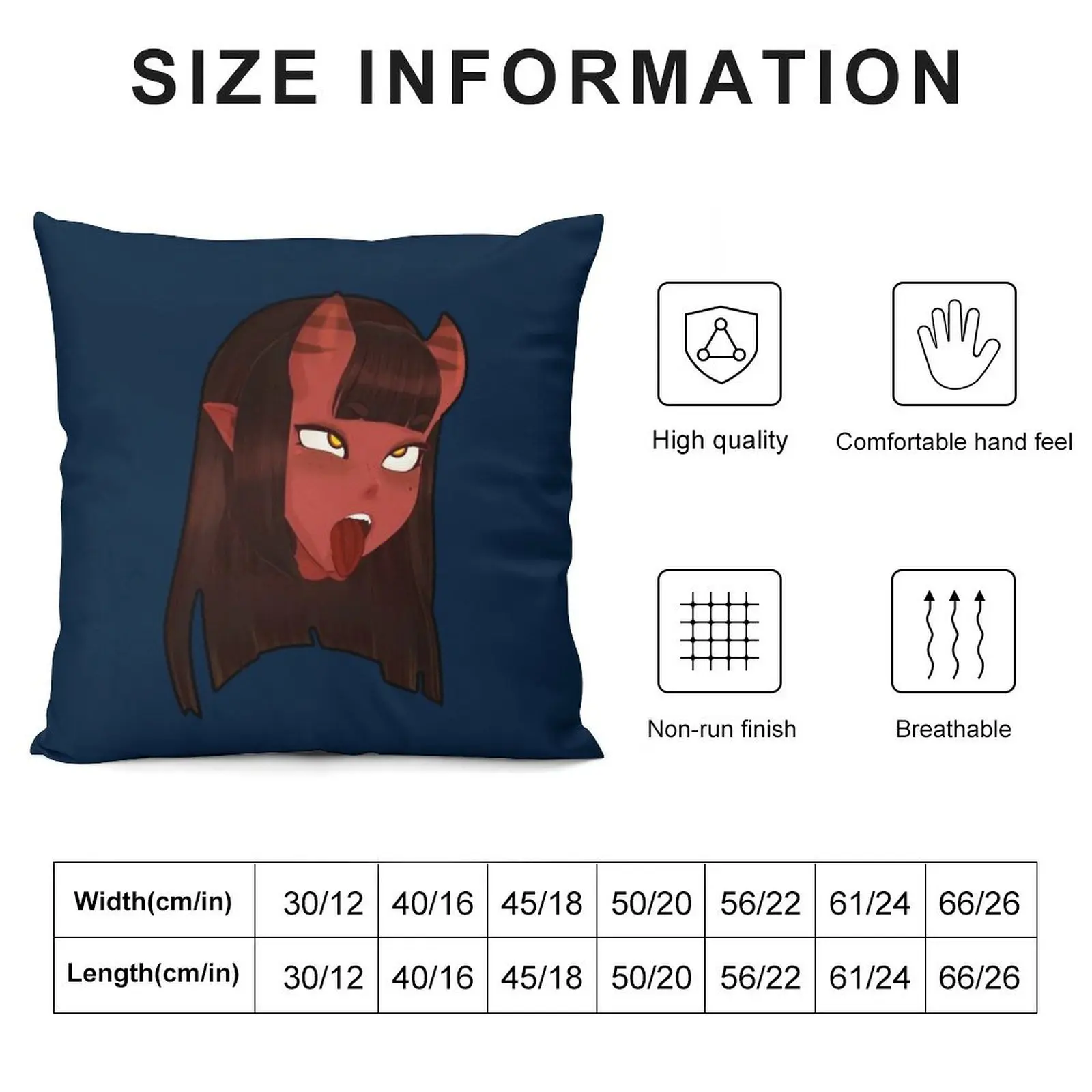 Meru the succubus faces Sticker Throw Pillow christmas pillowcases christmas supplies Sofa Cushion Cover pillow