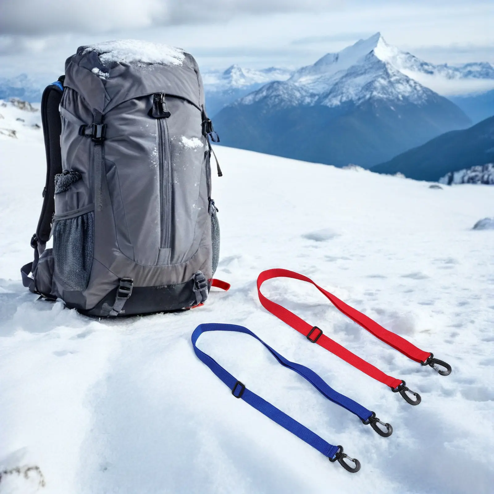 

4Pcs Adjustable Ski Boot Carrier Strap Snowboard Boot Leash Roller Skate Shoulder Sling Hands-Free Transport Wear-Resistant