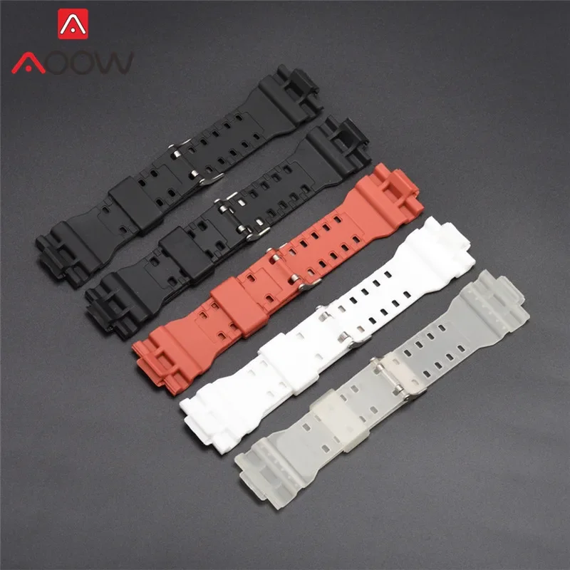 16mm Resin Strap Watchband for Casio G-Shock GA-110 GA-100 GD-100 Gold Buckle Men Sports Waterproof Replace Bracelet Watch Band