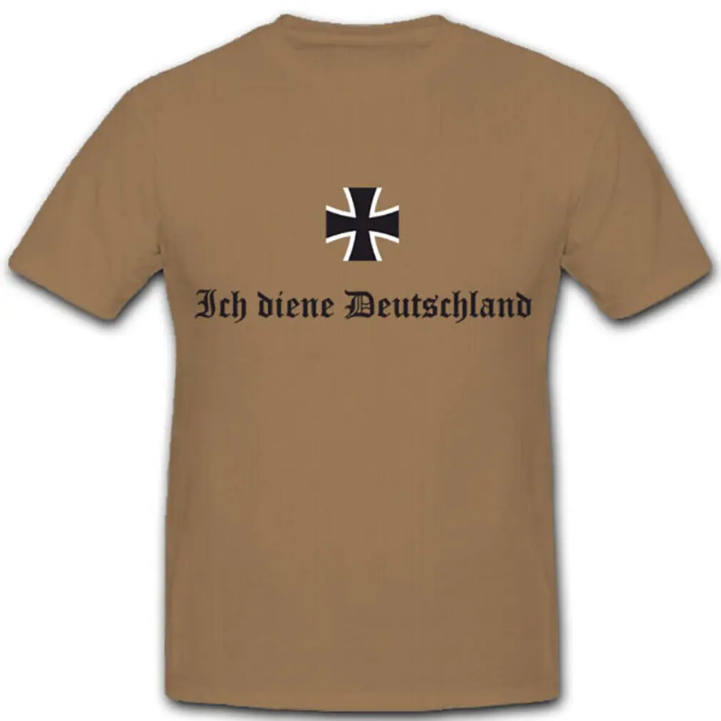 I Serve Germany Slogan Bundeswehr Cross T Shirt 4119