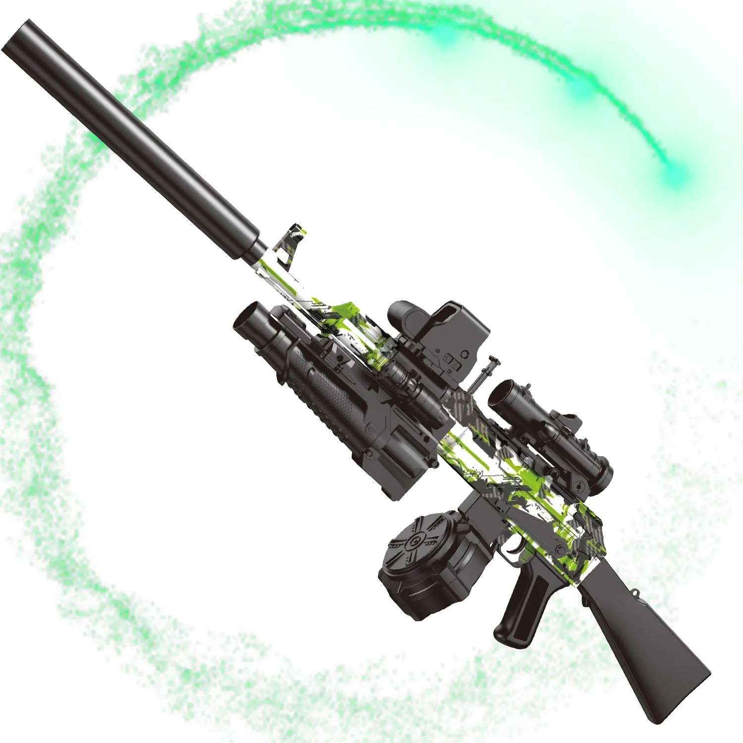 Pistola de gel elétrica AK47! Pistola de brinquedo, brinquedos de bola de respingos automáticos e totalmente automáticos, perfeitos para jogos de tiro ao ar livre sem balas