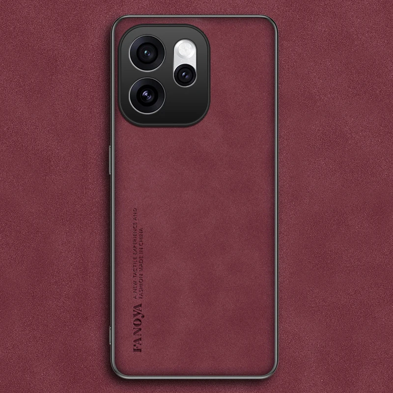 حافظة جلدية بلوري لهاتف OPPO Reno 15، حافظة جلدية من البلاستيك الصلب المضاد للصدمات