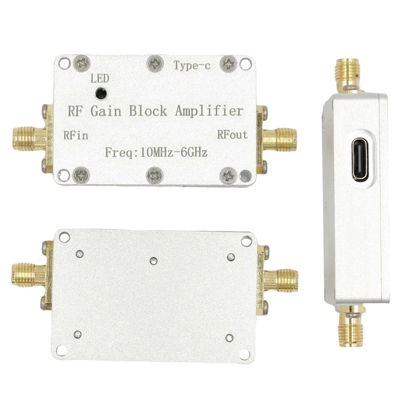 50M-6Ghz RF Low Noise Amplifier LNA Drive Receiver Signal HAM Radio FM VHF UHF SDR LNA Amplifier