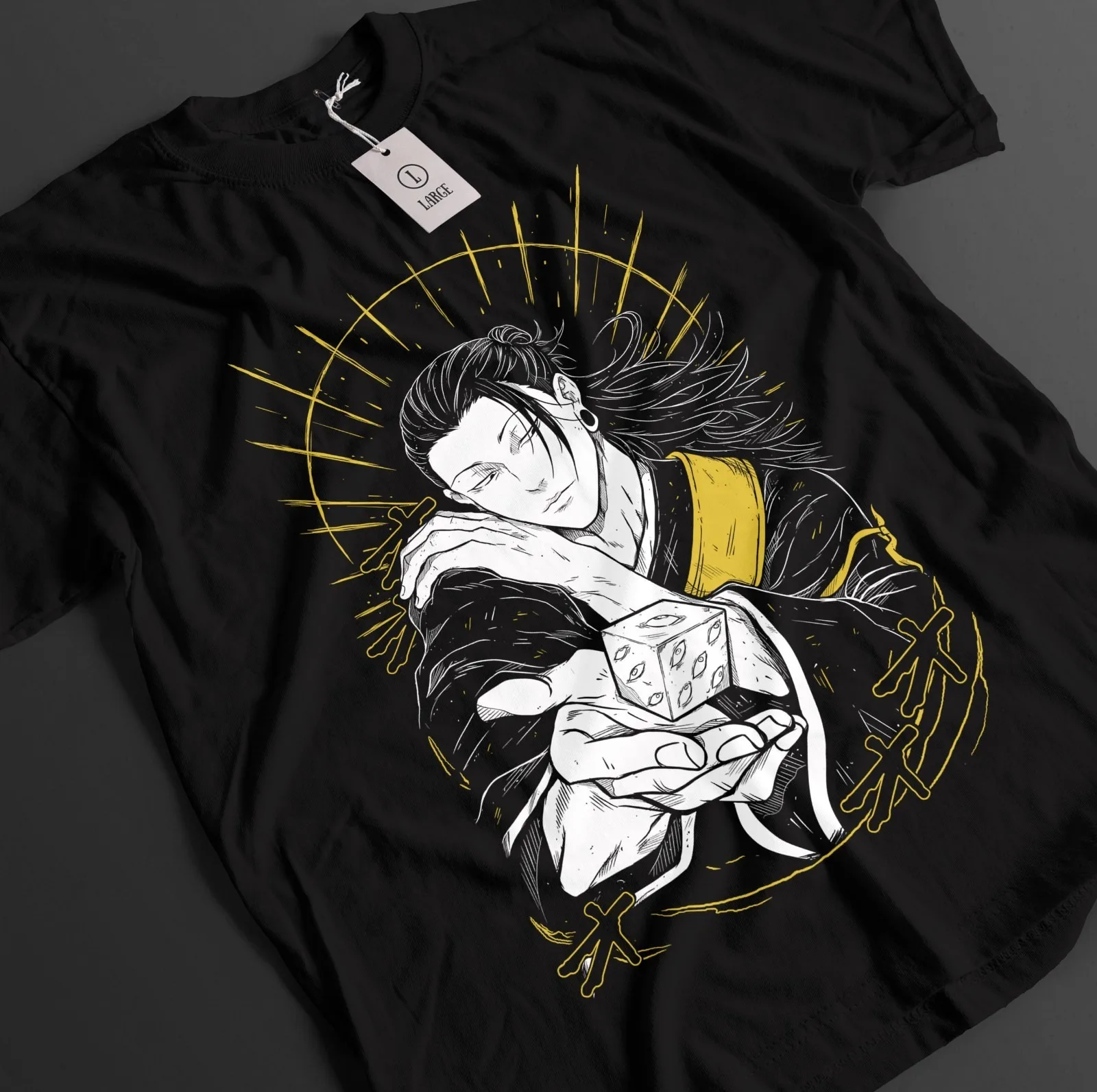 2026 Sommer Jujutsu Kaisen Anime Geto Suguru Bedrucktes lockeres Kurzarm-T-Shirt aus reiner Baumwolle für Kinder – Unisex, lässig, locker geschnitten