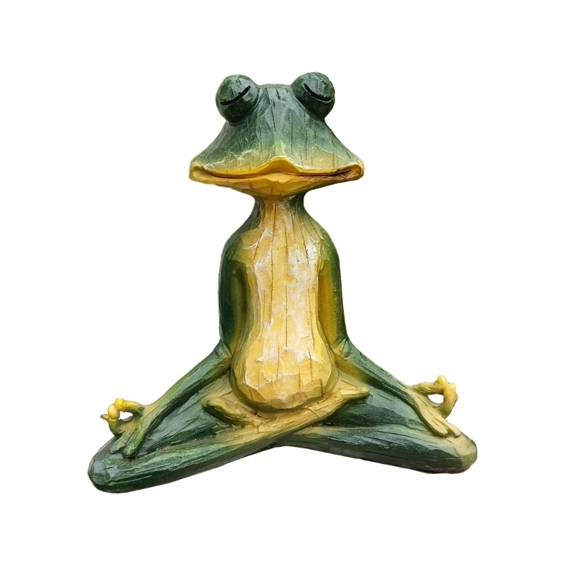 Eye Catching Meditations Exquisites Artistic Animal Gift Decors for Offices Home Yard Lawn Meditating