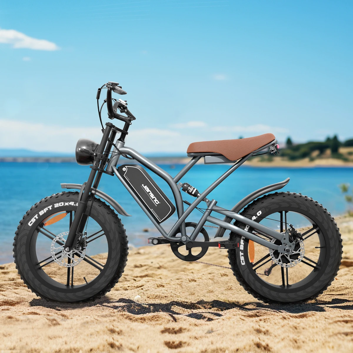Vélo électrique JANSNO X50, moteur sans balais 750W, batterie lithium 48V14AH, vélo électrique tout-terrain pour adultes, pneus 20*4.0 F