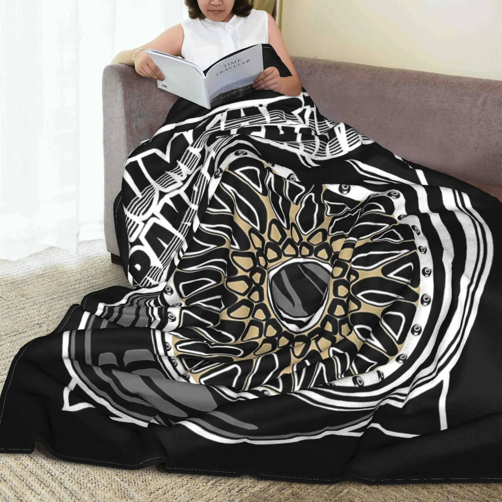 Car Wheel BBS Racing RS Classic Gold Blankets Lightweight Fleece Sofa Throw Blanket for Couch Bedding Throws Bedspread Quilt