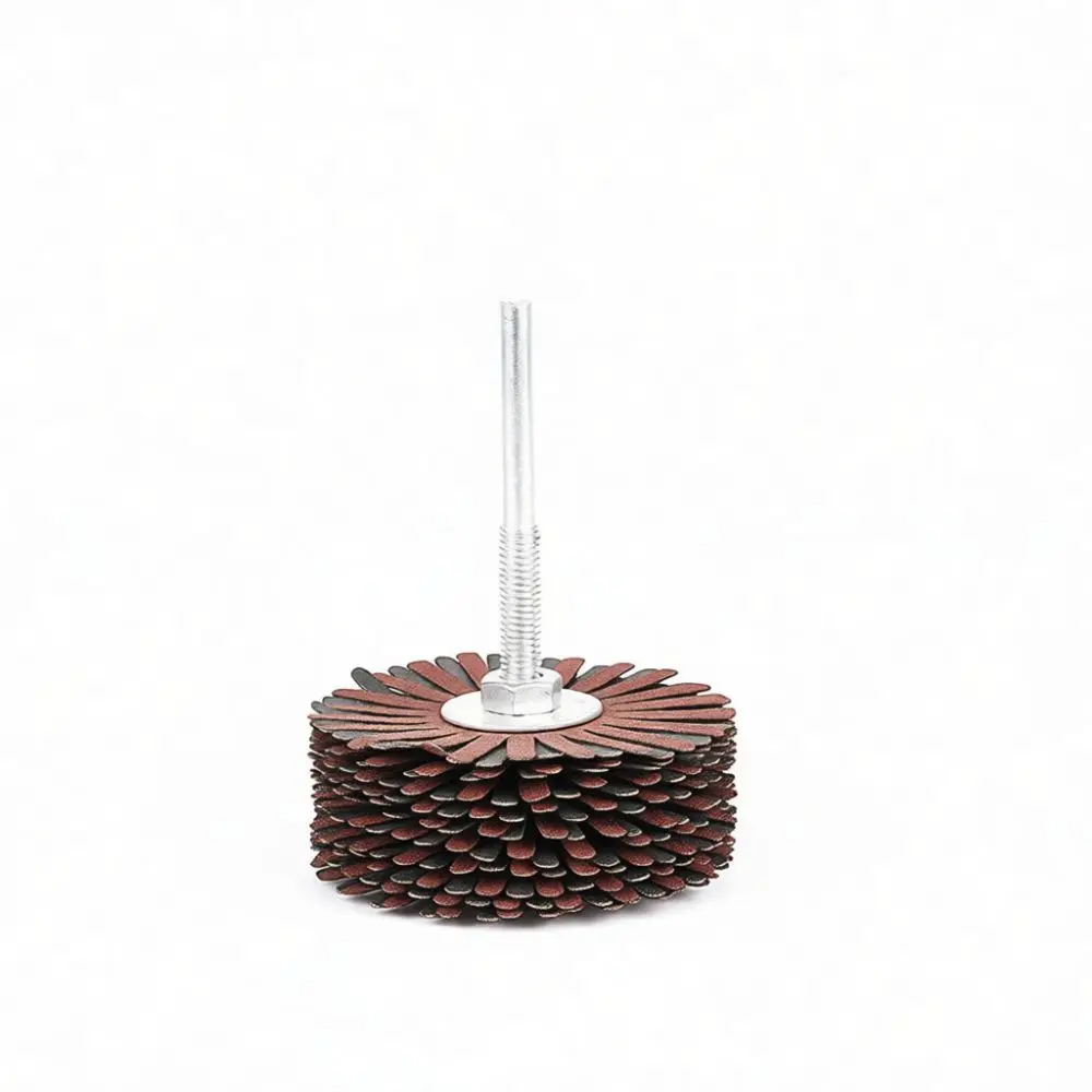 Polishing Flap Wheel Abrasive Head For Woodworking Metal Restoration Grinding Surface Deburring Tool Rotary Drill Part