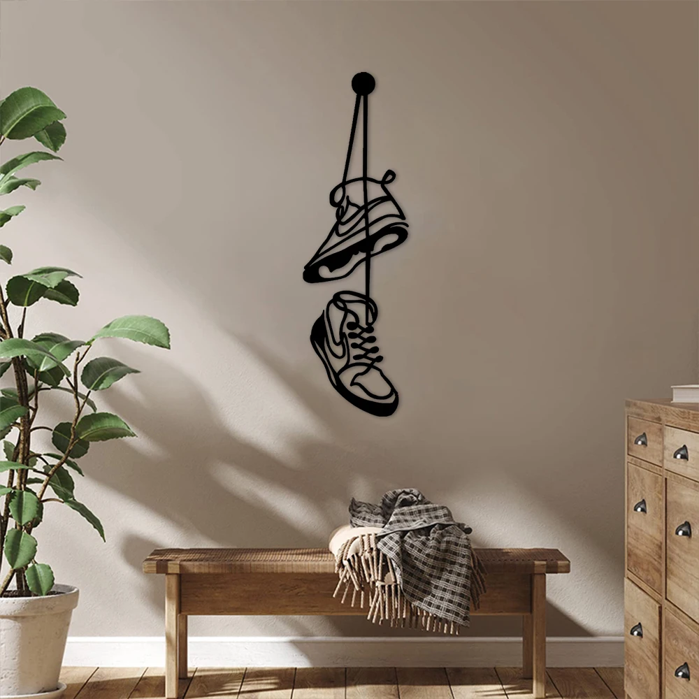 Jordan Inspiration-arte de pared de Metal duradera y sin óxido, decoración de pared para interiores y exteriores, arte de pared para decoración del hogar para sala de estar y dormitorio