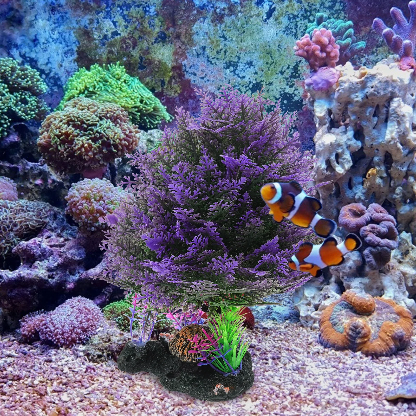 

Premium Simulated Water Grass Aquarium Decor Fake Aquatic Plants for Fish Tank Natural Decoration Ornament Landscape