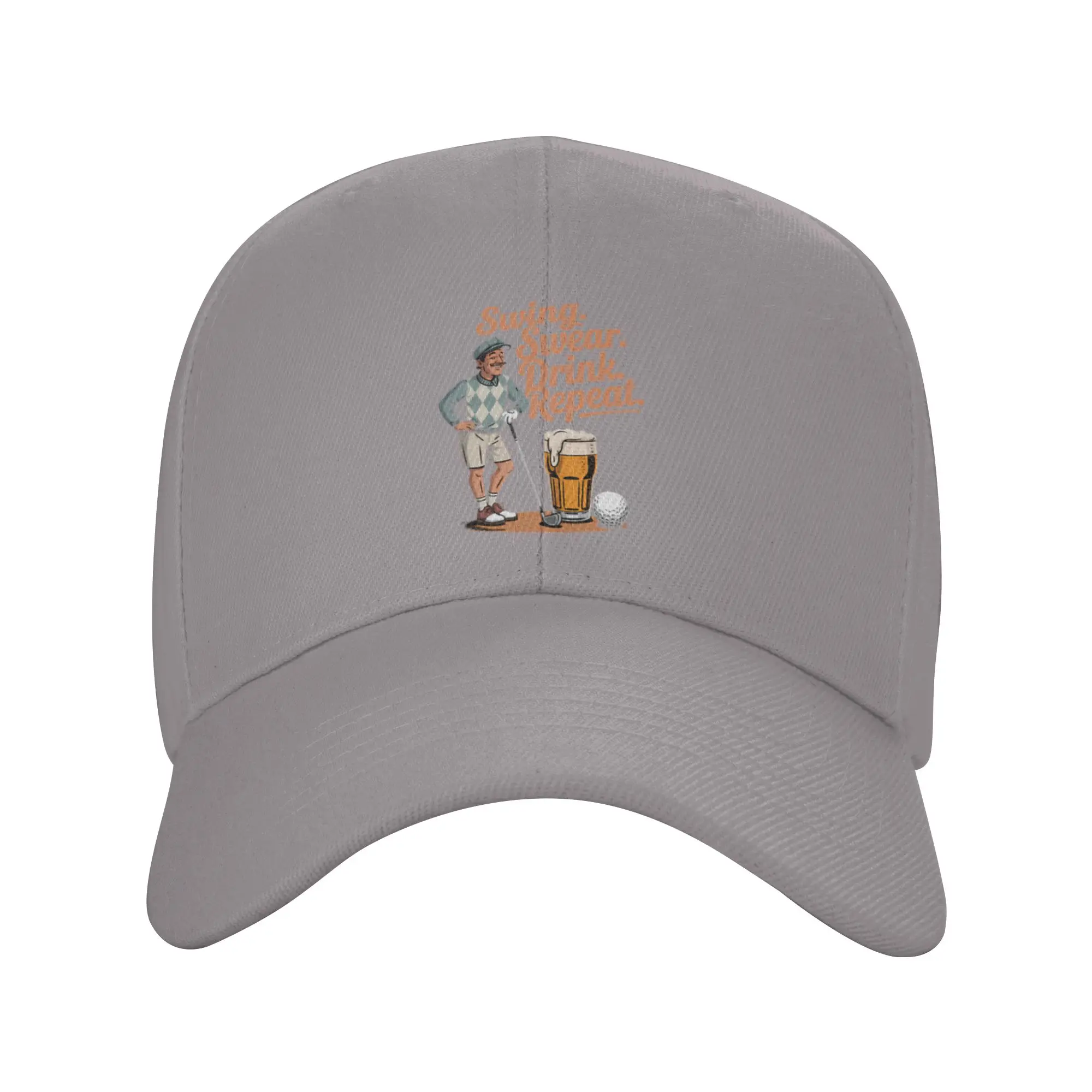 Drink Beer Golf Player Trendy Baseball Cap City Sightseeing Easy Clean Headwear
