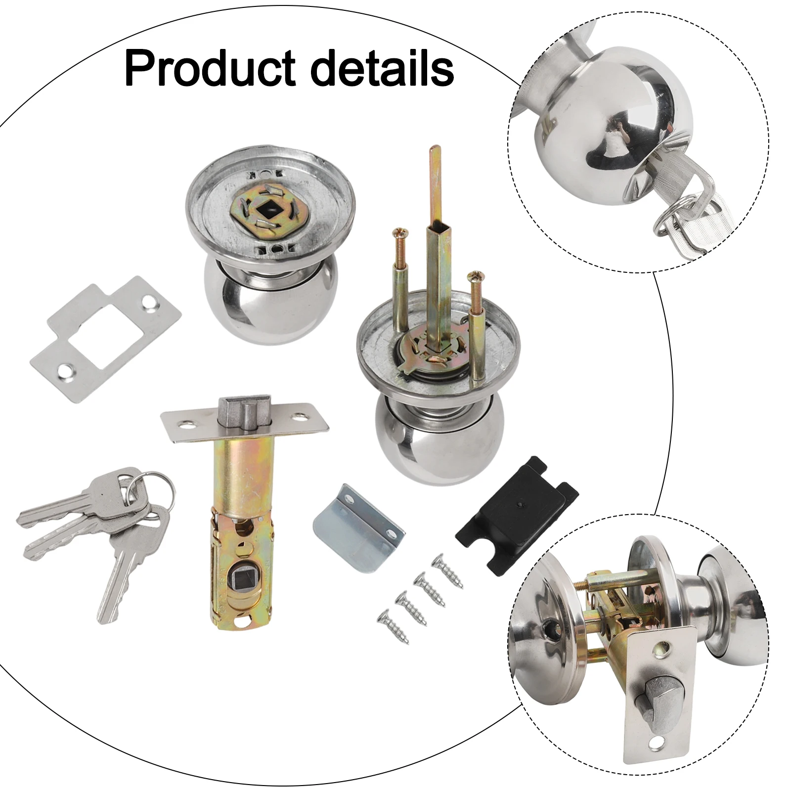 Дверной набор, ручка, замок с  – обзор и цена Home Bathroom Lock