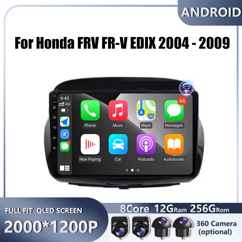 

Android Carplay Auto dla Hondy FRV FR-V EDIX 2004-2009 Radio samochodowe Nawigacja GPS Multimedialny odtwarzacz wideo DSP 4G AMI Auto