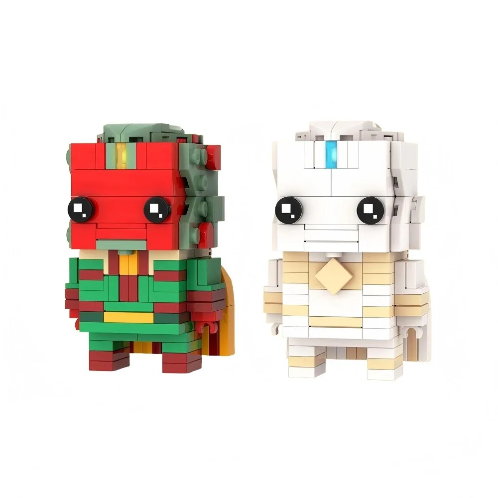 

MOC 394PCS Classic Movie Magic Warrior Robot Brickheadz Building Blocks Assembly Movie Anime Brick Toys Holiday Gift