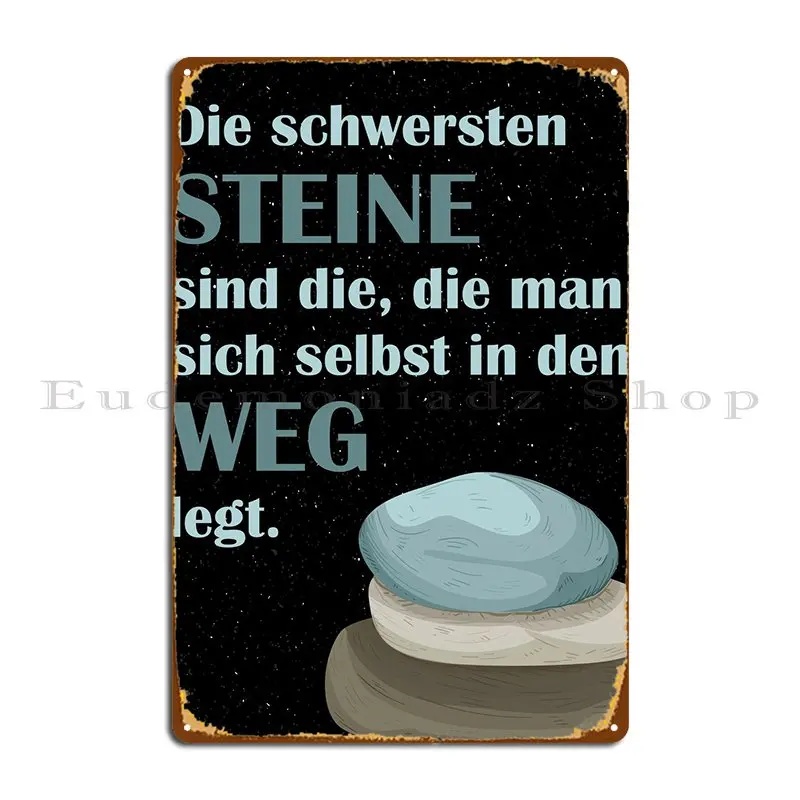 Die Schwersten Steine Metal Plaque Garage Club Cinema Club Create Custom Tin Sign Poster