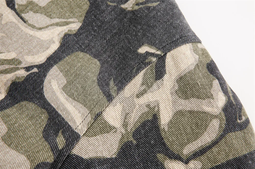 Herren Camo Blumenmuster Kunstfell Kapuzen-Bomberjacke Winter Dicke Fleece-Gefütterte Kurze Gefütterte Jacke Lose Y2K Streetwear Männliche Freizeit-Oberbekleidung – Detail 7