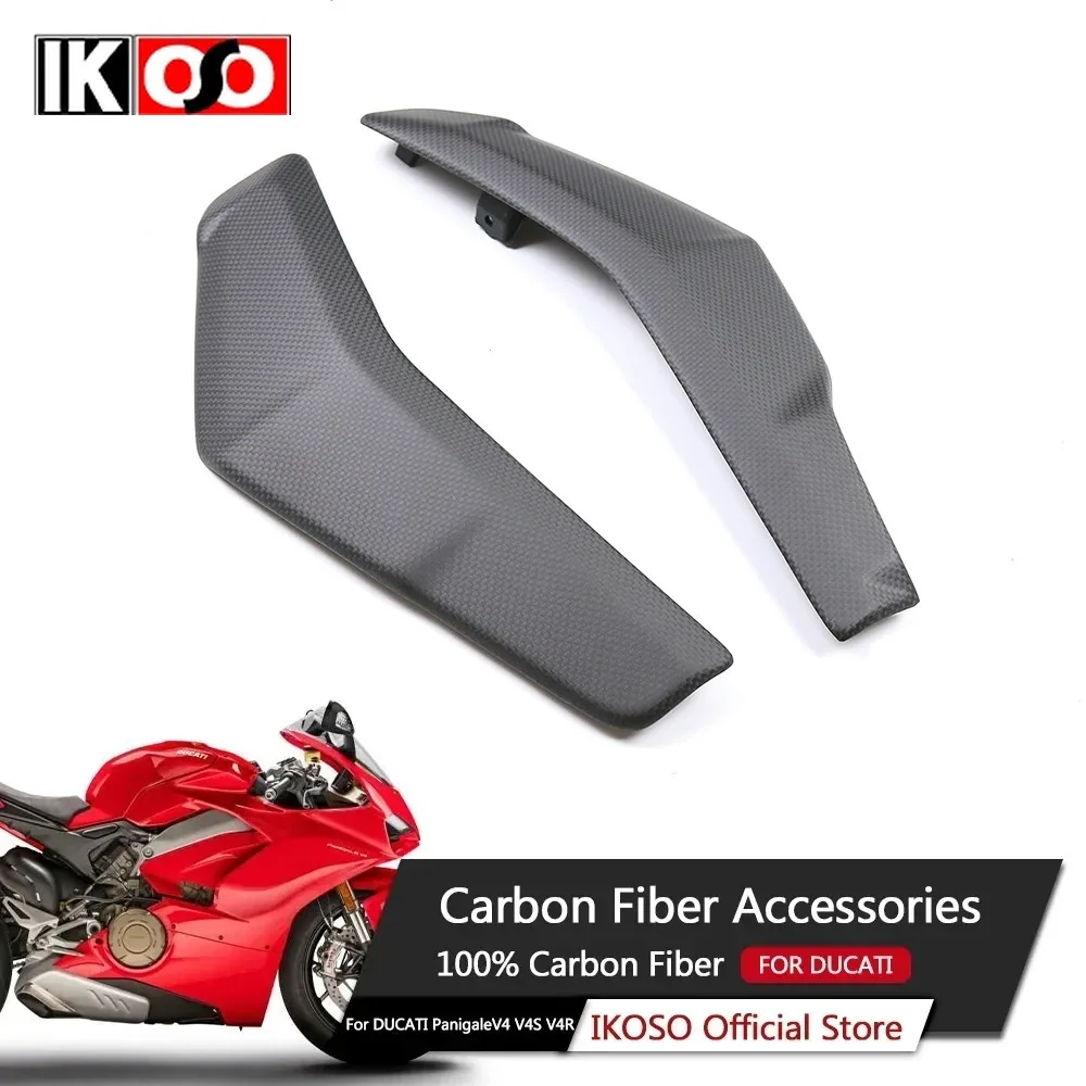 

For Ducati Streetfighter V2 2021-2024 Motorcycle Accessories Pure 3K Carbon Fiber Radiator Guard Protective Cover Fairing Kit