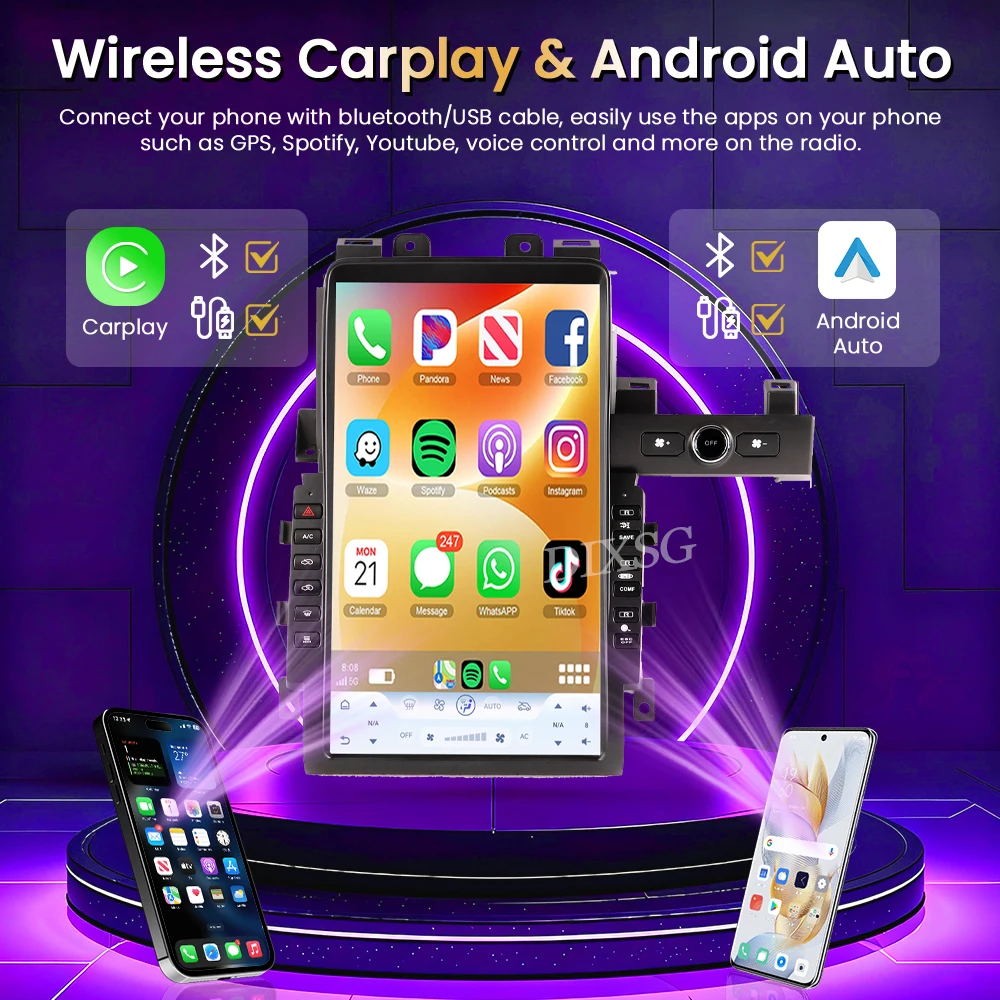 13.6”Android15 Car Radio For Nissan GT-R GTR R35 2008-2015 Car Dashboard Video Player Stereo Wireless Carplay GPS Navigation 4G