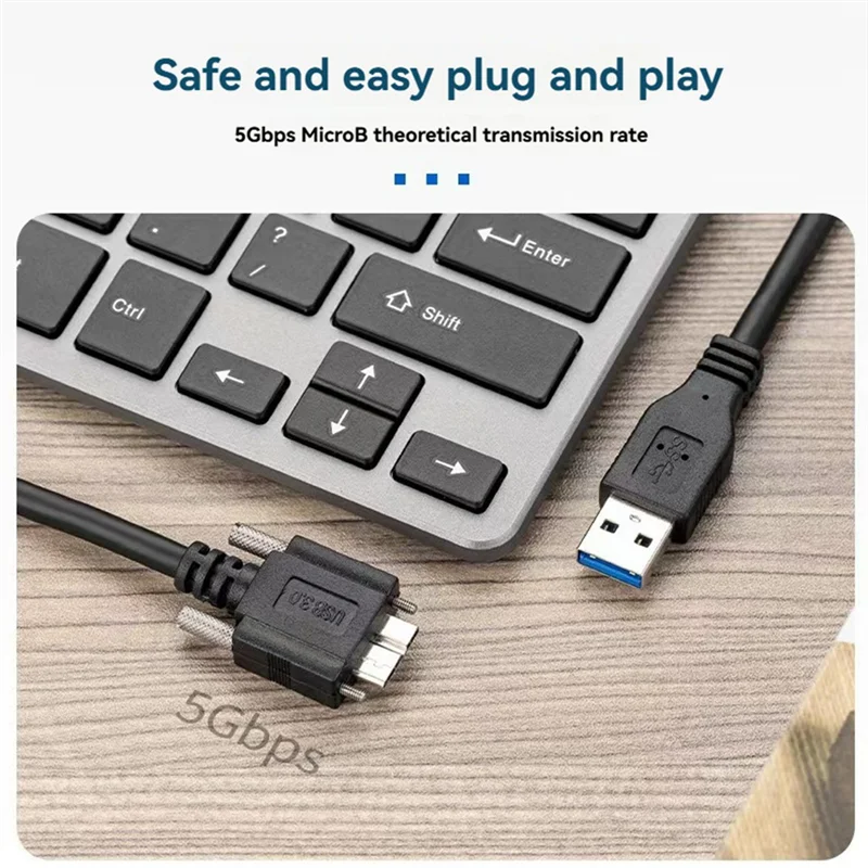 USB3.0 To Micro-B Cable Micro-B Camera Extension Cable USB 3.0 A Type Male To Micro B Male Extension 1.5M Micro B USB 3.0 Cable