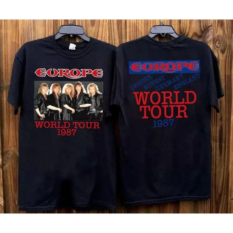 EUROPE World Tour The Final Countdown 1987 T-Shirt, Europe Band Tour 1987 T-Shir